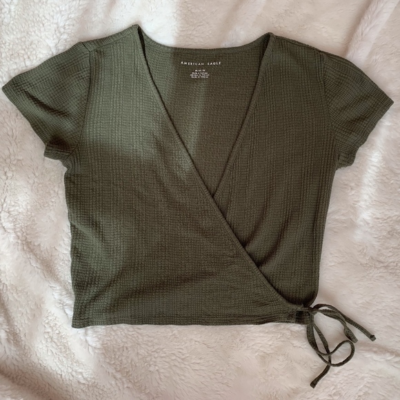 American Eagle Outfitters Tops - NWOT American Eagle Wrap Front Top
